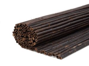 Zwarte bamboe als natuurlijk balkonscherm