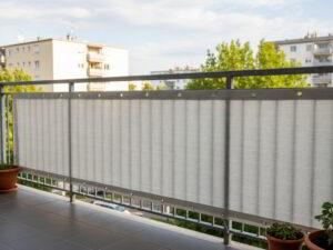 Zichtwering balkon balkondoek beige