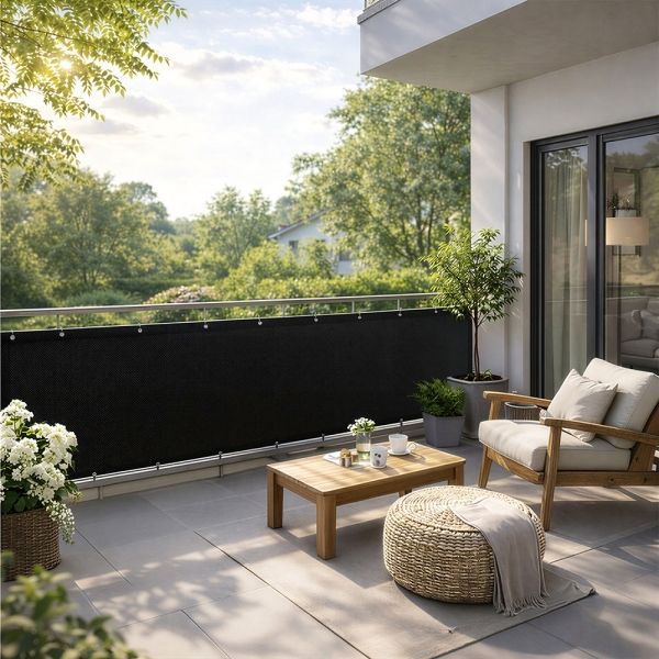 Zwart balkondoek kopen België